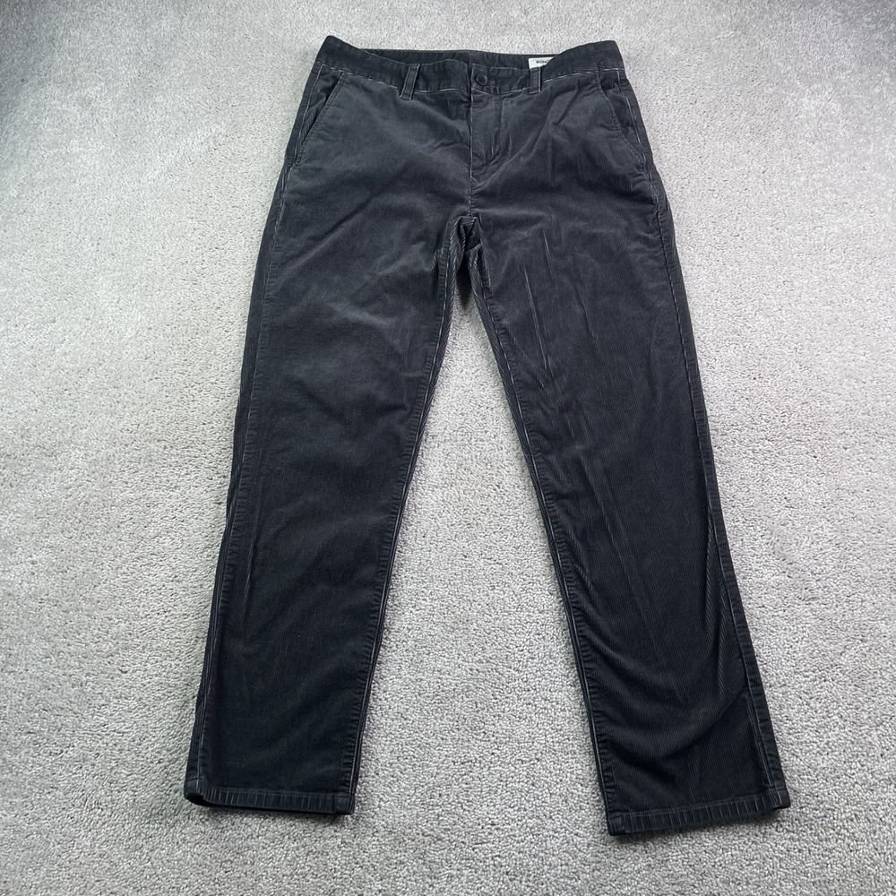 Bonobos Pants Mens 30x28 Grey Tailored Fit Corduroy Trouser Chinos Stretch Cords